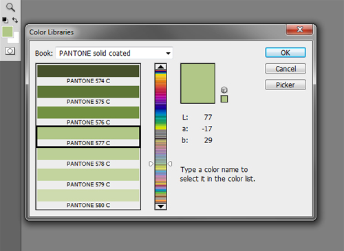 Pantone Color Library Photoshop